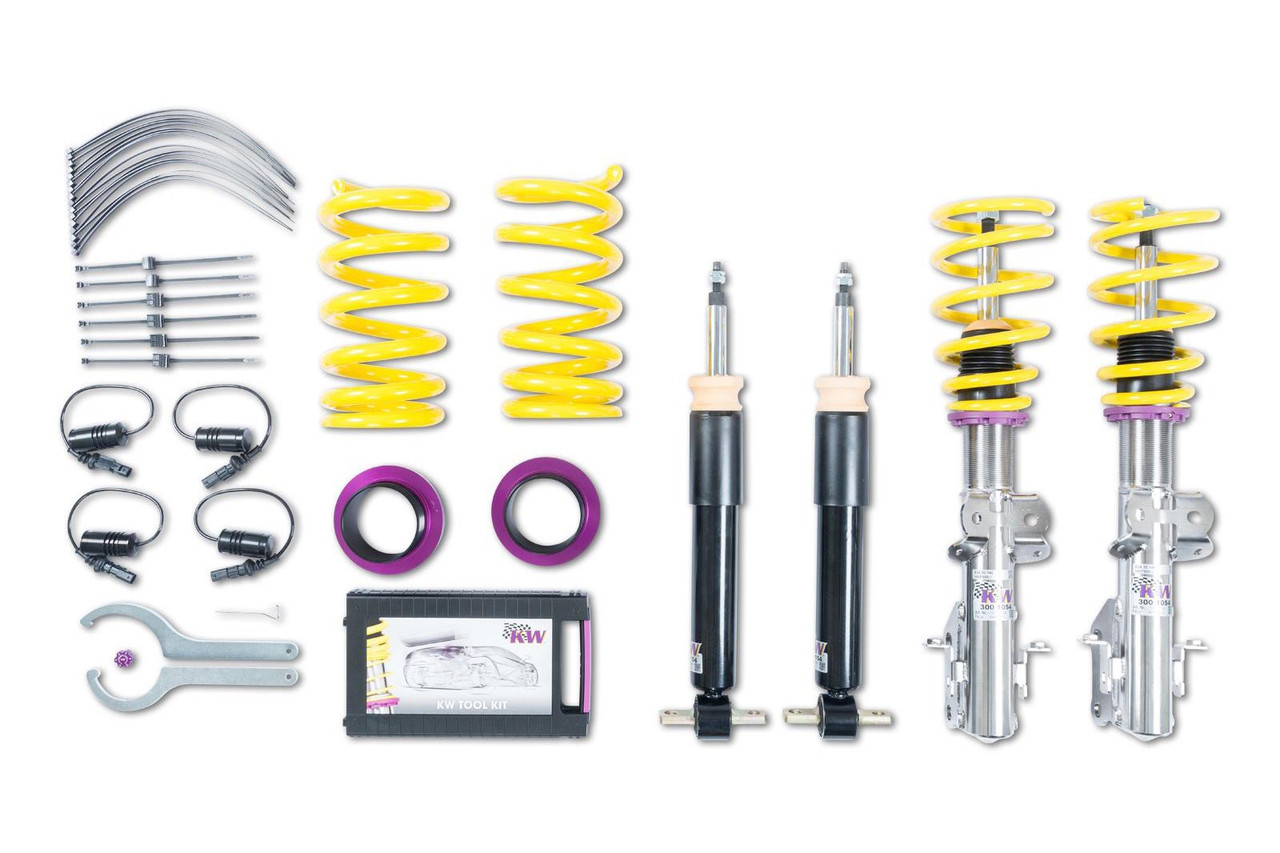 KW V1 Coilovers for Audi A3 (8P) w/ EDC & VW MK6 Golf R w/ DCC -