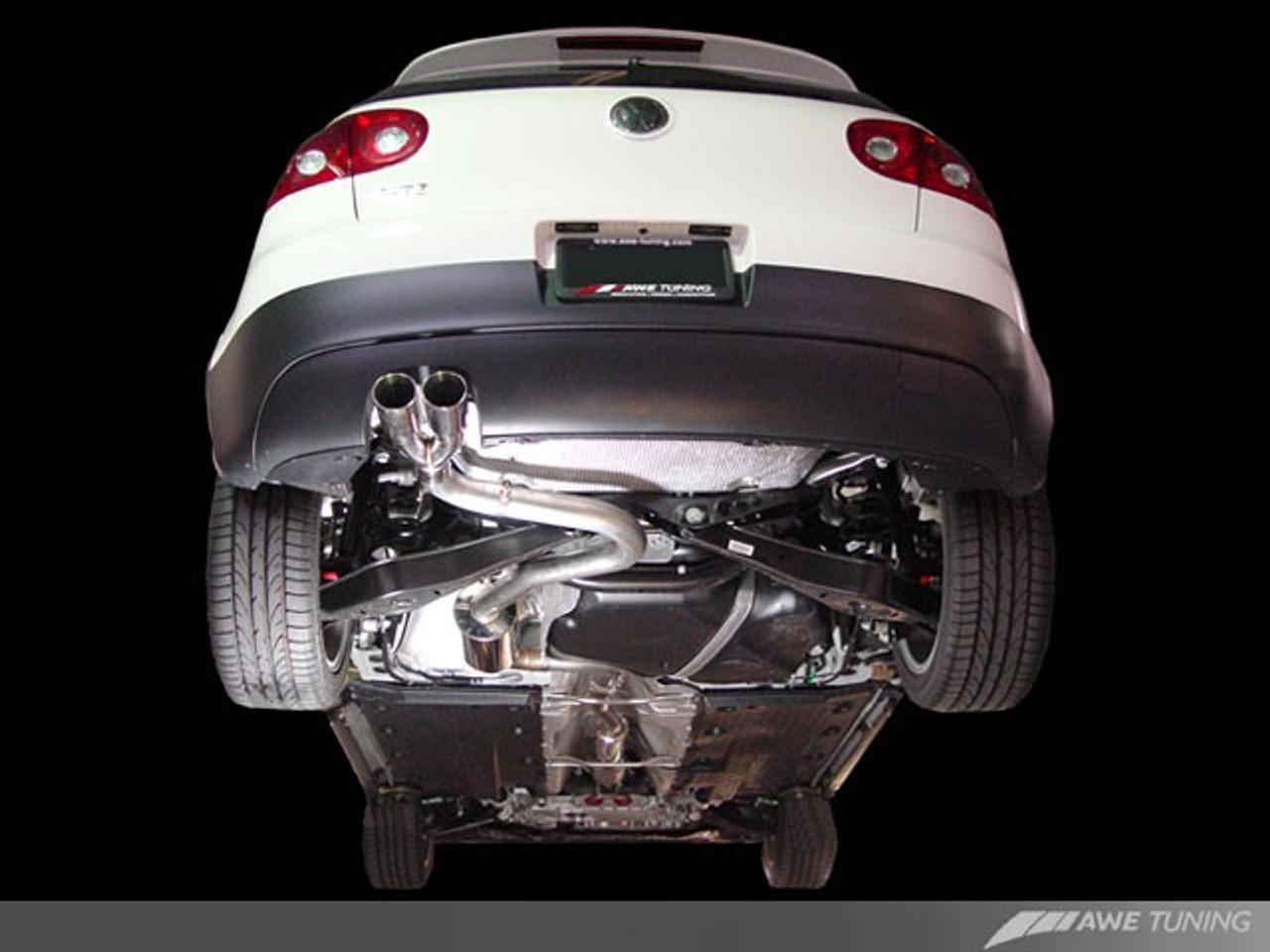 AWE Performance Exhaust for VW MK5 GTI - Chrome Silver Tips - 3015