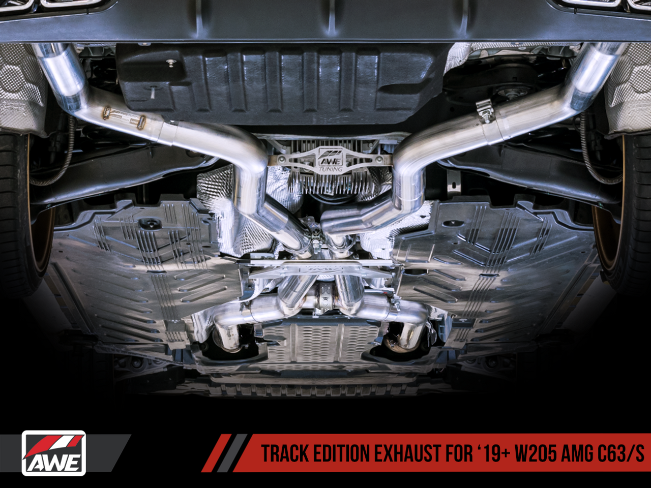 AWE Track Edition Exhaust System for 2019+ Mercedes-Benz W205 AMG C63/S  Coupe (no