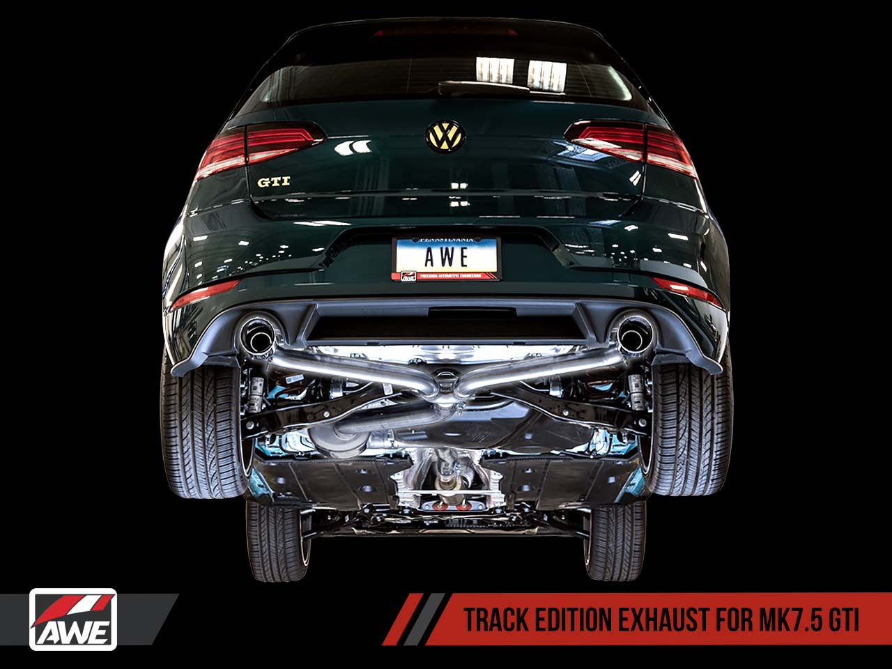 AWE Track Edition Exhaust for VW MK7.5 GTI - Chrome Silver Tips