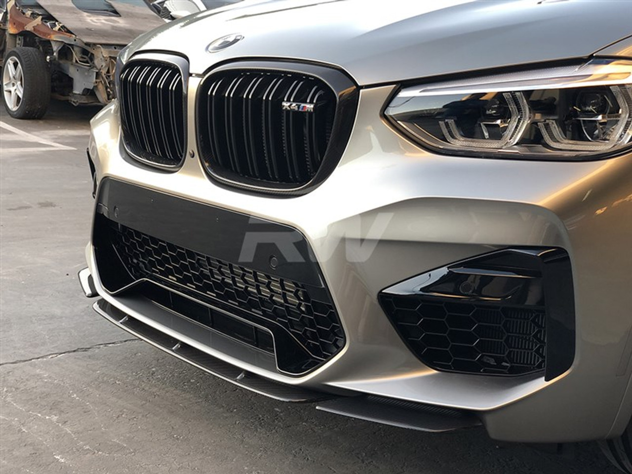 RW Carbon BMW F97 X3M/F98 X4M Carbon Fiber Front Lip Spoiler - bmwf97003