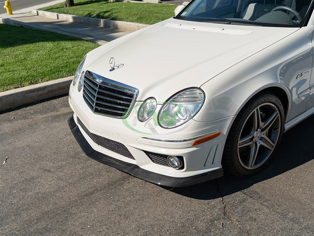 RW Carbon Mercedes W211 E63 AMG Carbon Fiber Lip Spoiler