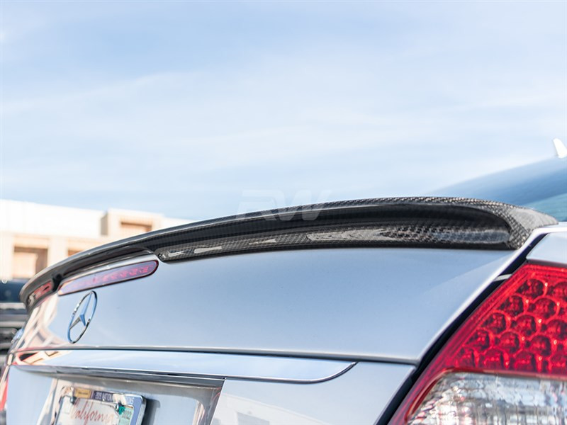 RW Carbon Mercedes W211 Carbon Fiber Trunk Spoiler
