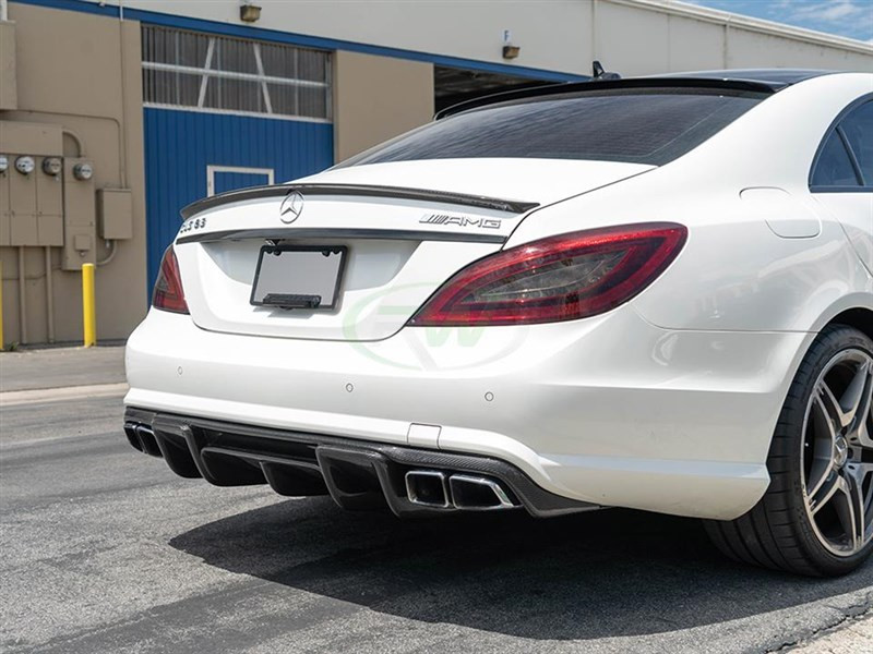 RW Carbon Mercedes W218 CLS63 Renn Style CF Diffuser