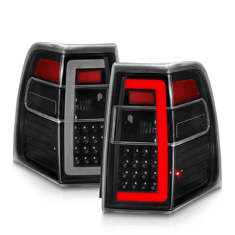 ANZO 07-17 Ford Expedition LED Taillights w/ Light Bar Black