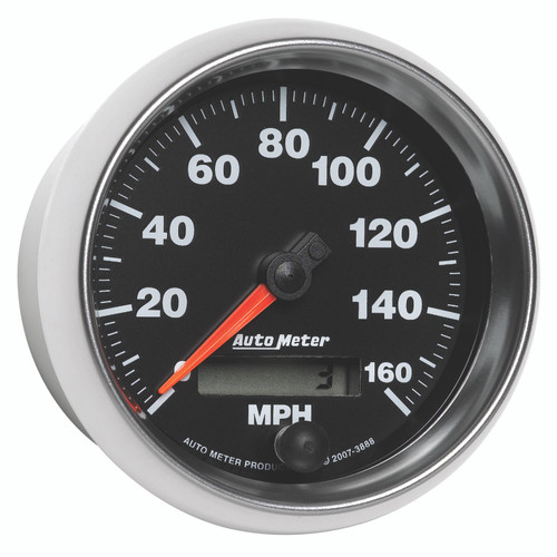 Autometer GS 3-3/8 inch 160 MPH In Dash Speedometer Gauge