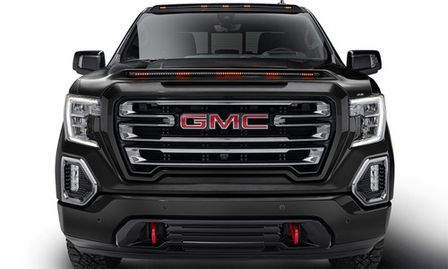 AVS 20-23 GMC Sierra 1500 Aeroskin LightShield Pro Color-Match Hood Protector - Onyx Blk