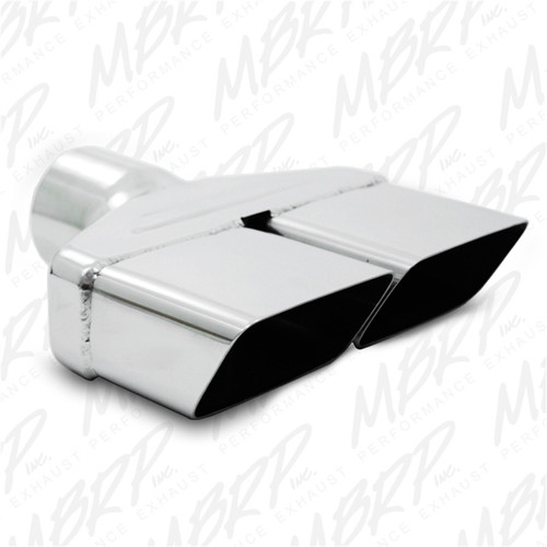 No Longer Available - MBRP Universal Tip 8inx 2.375in ID Rectangle 2.5in O.D. inlet 8.25in length T304