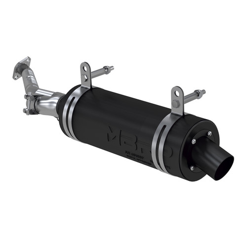 No Longer Available - MBRP 06-11 Kawasaki KVF 750 Brute Force Slip-On Combination Exhaust w/Sport Muffler