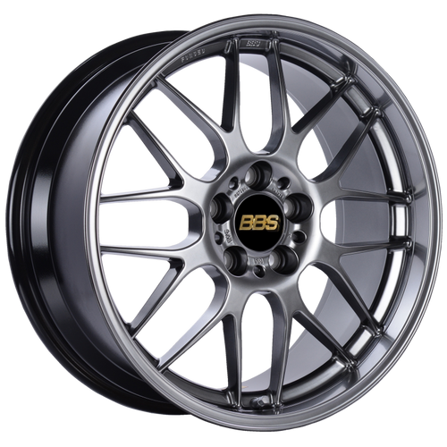 BBS RG-R 18x8.5 5x120 ET22 Diamond Black Wheel -82mm PFS/Clip Required