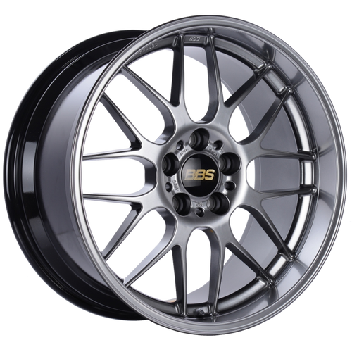 BBS RG-R 19x8.5 5x114.3 ET18 Diamond Black Wheel -82mm PFS/Clip Required