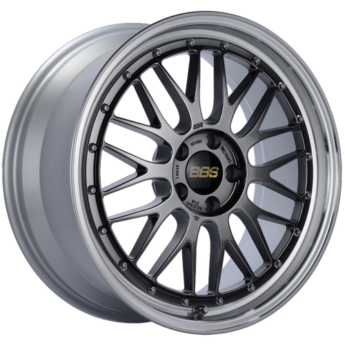 BBS LM 19x8.5 5x112 ET48 Diamond Black Center Diamond Cut Lip Wheel -82mm PFS/Clip Required