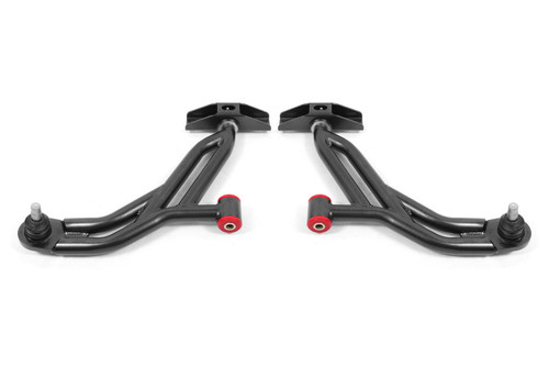BMR Suspension 05-14 Ford Mustang Lower A-Arms - Black Hammertone - Non-Adjustable