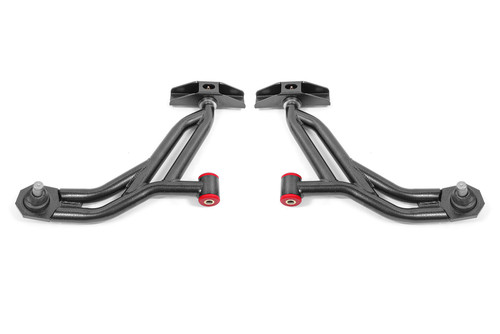 BMR Suspension 05-14 Ford Mustang Lower A-Arms - Black Hammertone - Non-Adjustable