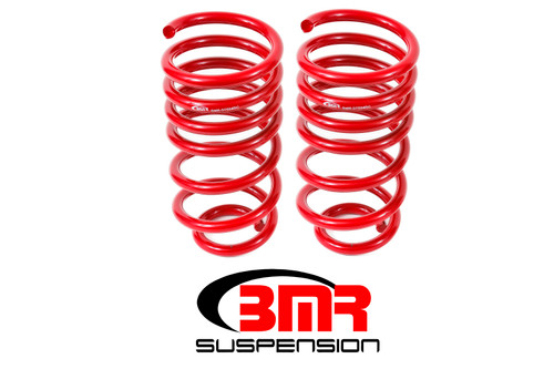 BMR 10-15 5th Gen Camaro V8 Rear Lowering Springs - Red SP024R