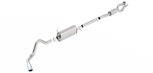 Borla S-Type Cat-Back 17-19 Ford F-250/350 Super Duty Side Exit Exhaust - 5in tip (Gas Only)