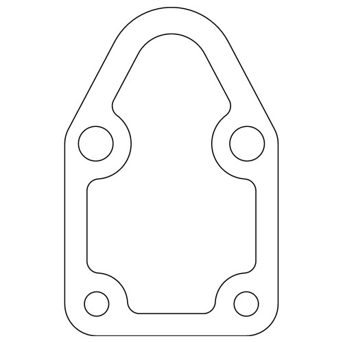 Cometic Chrysler/Ford/GM Fuel Pump Gasket .031in Fiber - 4 Bolt - 10 Pack