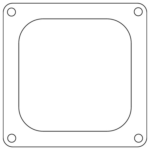 Cometic Holley 4500 Dominator .047in Fiber Carburetor Gasket - 4.775in x 4.775in - Open Plenum