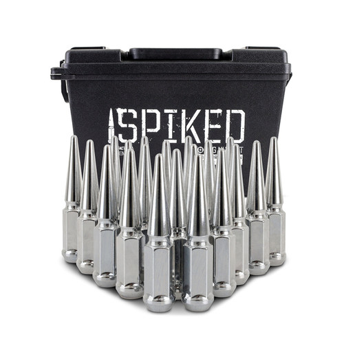 No Longer Available - Mishimoto Steel Spiked Lug Nuts M12x1.5 20pc Set - Chrome