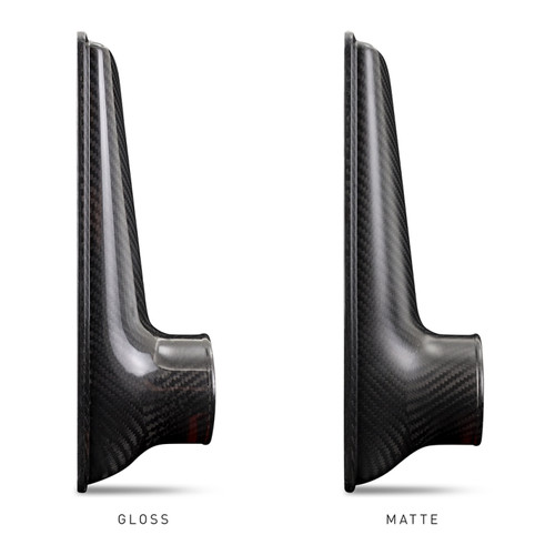 No Longer Available - Mishimoto Universal Carbon Fiber Intercooler - Matte Tanks - 450mm Black Core - C-Flow - BL V-Band