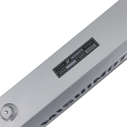 No Longer Available - Mishimoto Universal Carbon Fiber Intercooler - Gloss Tanks - 450mm Silver Core - C-Flow - BL V-Band