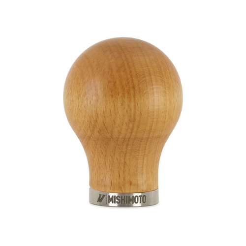 No Longer Available - Mishimoto Round Steel Core Wood Shift Knob - Beech