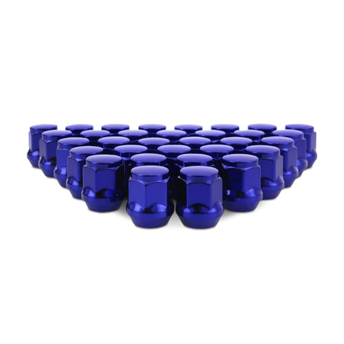 No Longer Available - Mishimoto Steel Acorn Lug Nuts M14 x 1.5 - 32pc Set - Blue