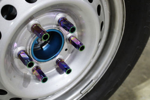 No Longer Available - Mishimoto Aluminum Locking Lug Nuts M12x1.5 27pc Set Neo Chrome