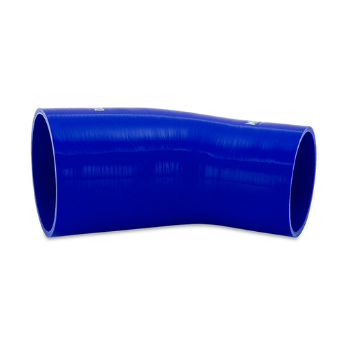 No Longer Available - Mishimoto Silicone Reducer Coupler 45 Degree 3in to 3.75in - Blue