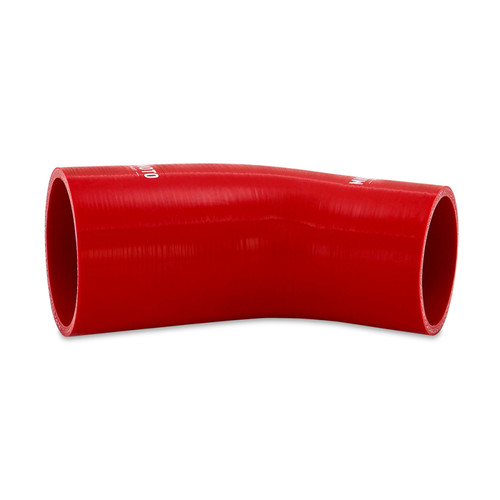 No Longer Available - Mishimoto Silicone Reducer Coupler 45 Degree 3in to 3.25in - Red