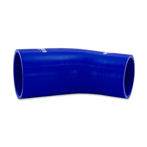 No Longer Available - Mishimoto Silicone Reducer Coupler 45 Degree 2.5in to 2.75in - Blue