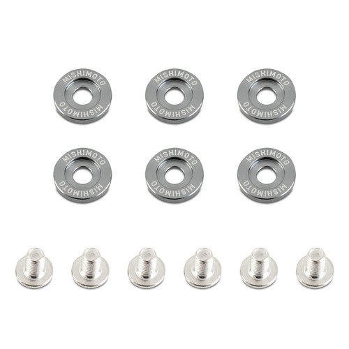 No Longer Available - Mishimoto Small Fender Washer Kit (6pcs) - Gunmetal