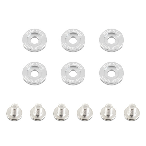 No Longer Available - Mishimoto Small Fender Washer Kit (6pcs) - Silver