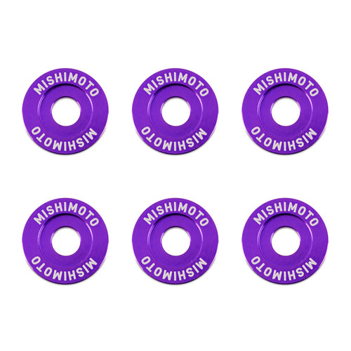 No Longer Available - Mishimoto Small Fender Washer Kit (6pcs) - Purple