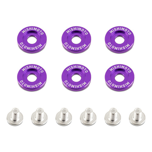 No Longer Available - Mishimoto Large Fender Washer Kit (6pcs) - Purple