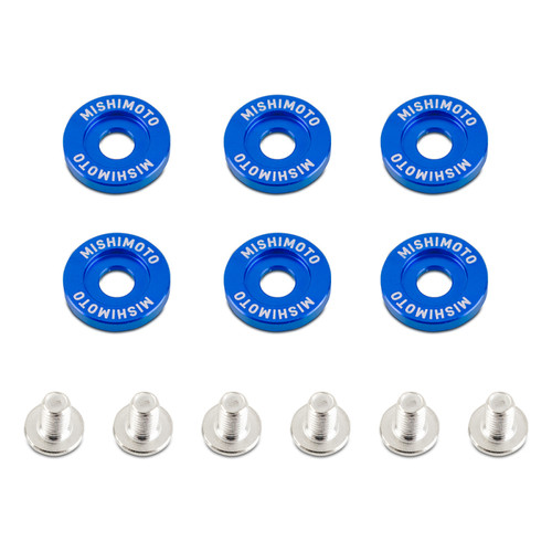 No Longer Available - Mishimoto Large Fender Washer Kit (6pcs) - Blue
