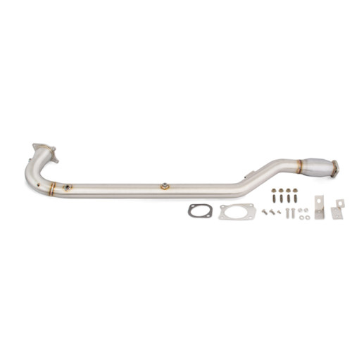 No Longer Available - Mishimoto 15+ Subaru WRX Downpipe/J-Pipe w/ Catalytic Converter (6sp Only)
