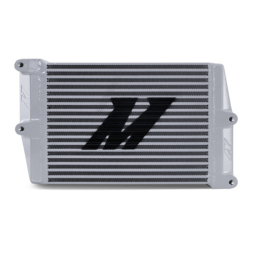 No Longer Available - Mishimoto Heavy-Duty Oil Cooler - 10in. Opposite-Side Outlets - Silver