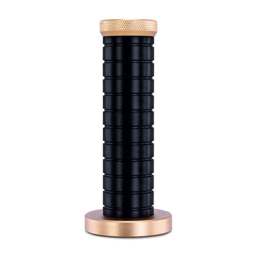 No Longer Available - Mishimoto Weighted Grip Shift Knob - Gold / Black