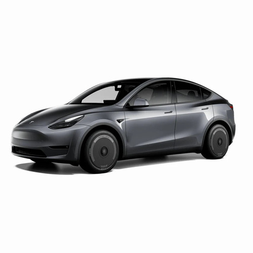 Haloblk HaloDisc 2 Wheel Covers for Tesla - Silver Track