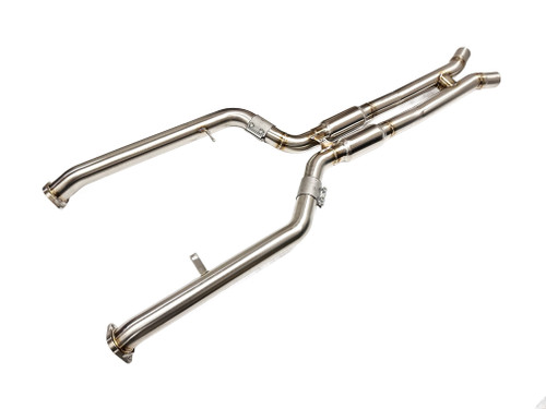 Evolution Racewerks Sports Series Resonated Mid Pipes G87 M2 S58 Engine