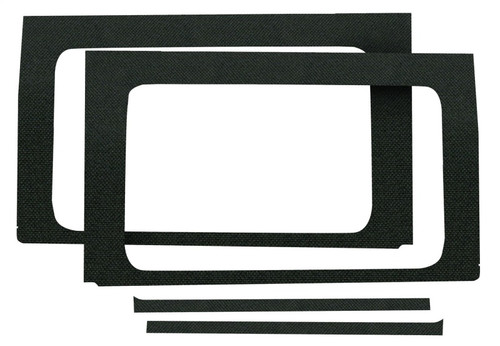 DEI 18-23 Jeep Wrangler JL 4-Door Boom Mat Rear Side Window Trim - 4 Piece - Black