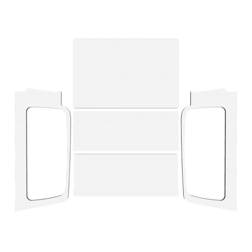 DEI 04-06 Jeep Wrangler LJ Unliminted Headliner Complete Kit - White