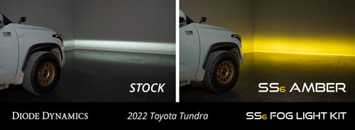 No Longer Available - Diode Dynamics 2022 Toyota Tundra (Pair) SS6 LED Fog Light Bracket Kit