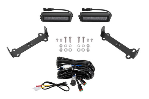 No Longer Available - Diode Dynamics 14-21 Toyota 4Runner Stage Series SAE/DOT LED Lightbar Kit - Amber SAE/DOT Wide