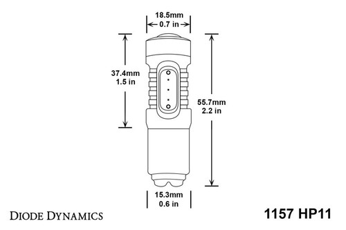 Diode Dynamics 1157 LED Bulb HP11 LED - Amber (Pair)