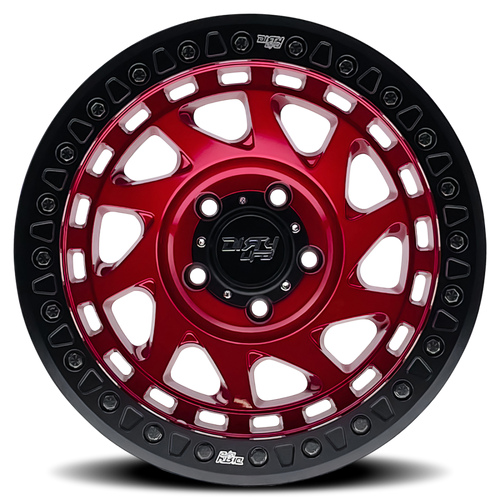 Dirty Life 9313 Enigma Race 17x9 / 5x127 BP / -38mm Offset / 78.1mm Hub Crimson Candy Red Wheel