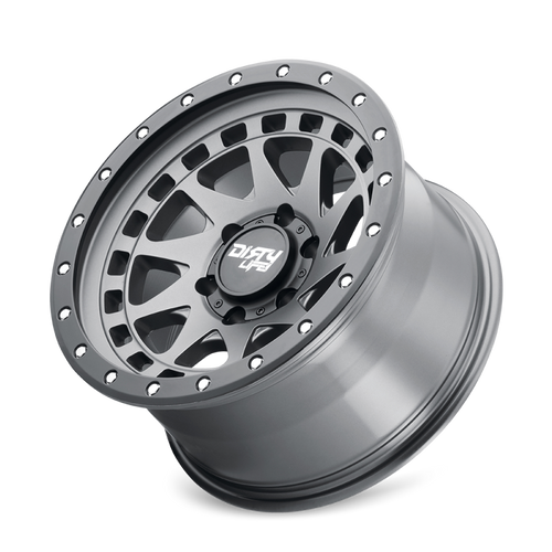 Dirty Life 9311 Enigma Pro 17x9/6x139.7 BP/-12mm Offset/106mm Hub Satin Graphite Wheel - Beadlock