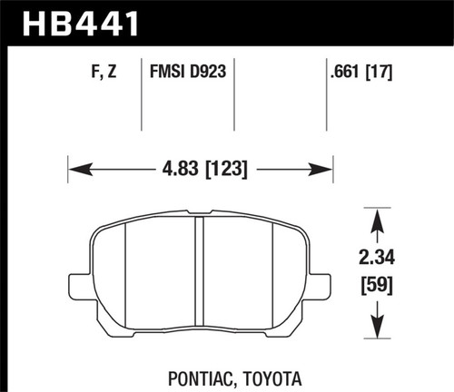 Hawk HPS Street Brake Pads HB441F.661
