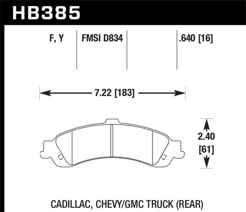 Hawk HPS Street Brake Pads HB385F.640